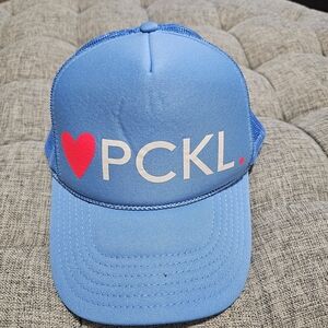 OTTO Blue and Pink Heart Trucker Hat